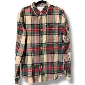 Original Weatherproof Vintage Holiday Tartan men's size large plaid flannel